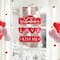 Glitzhome® 13.5" Valentine's Wooden Love Door Hanger